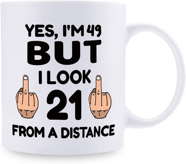 49th Birthday Gifts for Women - 1970 Birthday Gifts for Women, 49 Years Old Birthday Gifts Coffee Mug for Mom, Wife, Friend, Sister, Her, Colleague, Coworker - 11oz