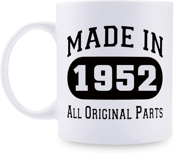 67th Birthday Gifts for Women - 1952 Birthday Gifts for Women, 67 Years Old Birthday Gifts Coffee Mug for Mom, Wife, Friend, Sister, Her, Colleague, Coworker - 11oz