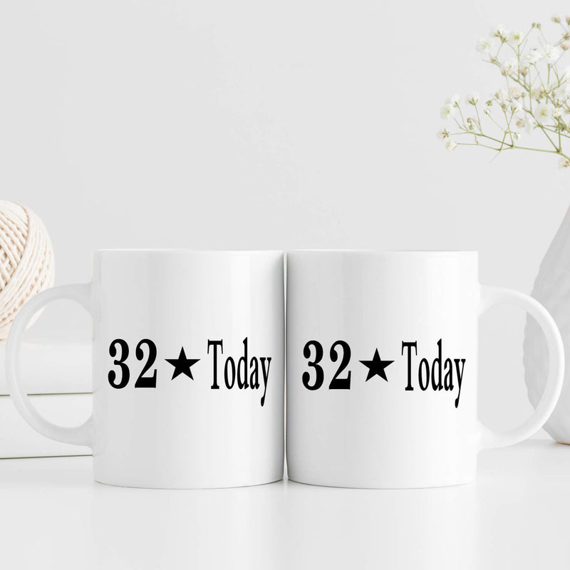 32nd Birthday Gifts for Women - 1987 Birthday Gifts for Women, 32 Years Old Birthday Gifts Coffee Mug for Mom, Wife, Friend, Sister, Her, Colleague, Coworker - 11oz