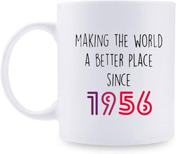 63rd Birthday Gifts for Women - 1956 Birthday Gifts for Women, 63 Years Old Birthday Gifts Coffee Mug for Mom, Wife, Friend, Sister, Her, Colleague, Coworker - 11oz
