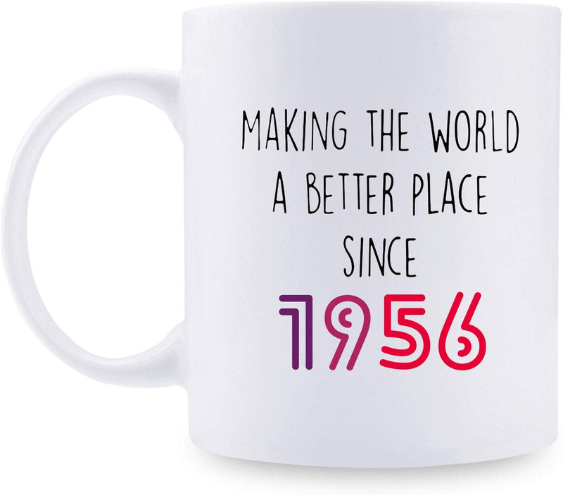 63rd Birthday Gifts for Women - 1956 Birthday Gifts for Women, 63 Years Old Birthday Gifts Coffee Mug for Mom, Wife, Friend, Sister, Her, Colleague, Coworker - 11oz