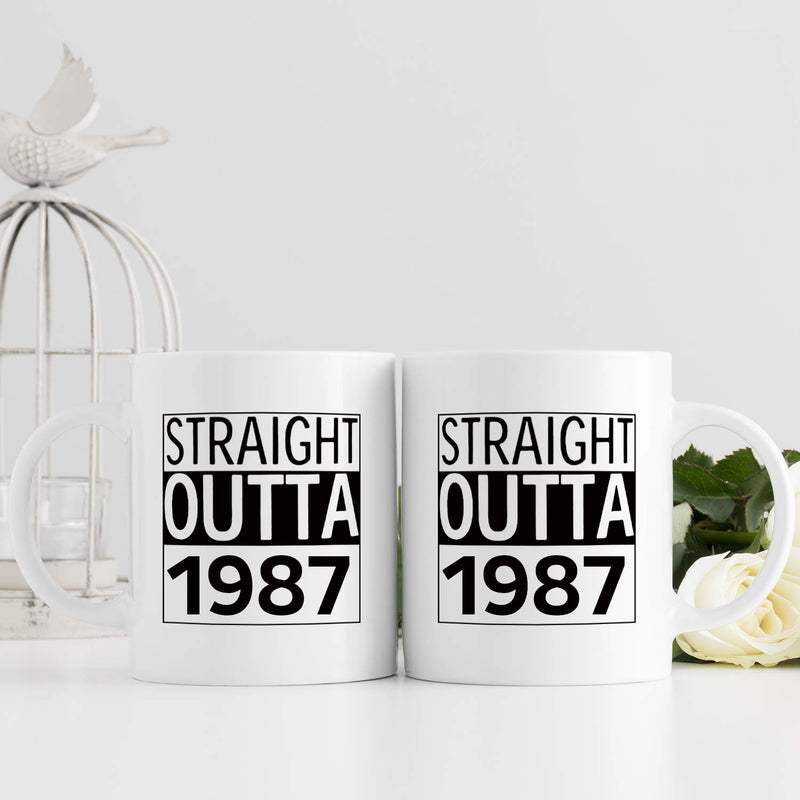 32nd Birthday Gifts for Women - 1987 Birthday Gifts for Women, 32 Years Old Birthday Gifts Coffee Mug for Mom, Wife, Friend, Sister, Her, Colleague, Coworker - 11oz