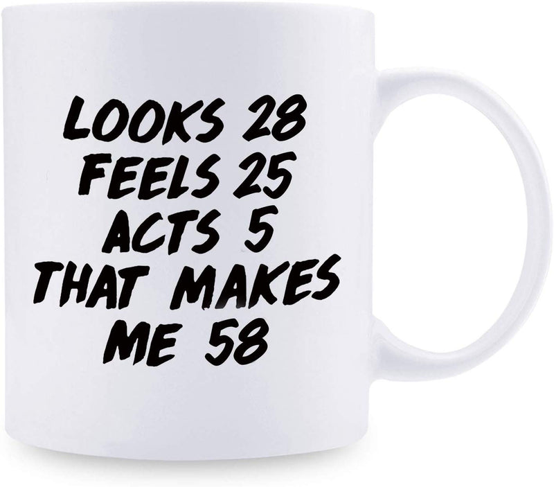 58th Birthday Gifts for Women - 1961 Birthday Gifts for Women, 58 Years Old Birthday Gifts Coffee Mug for Mom, Wife, Friend, Sister, Her, Colleague, Coworker - 11oz