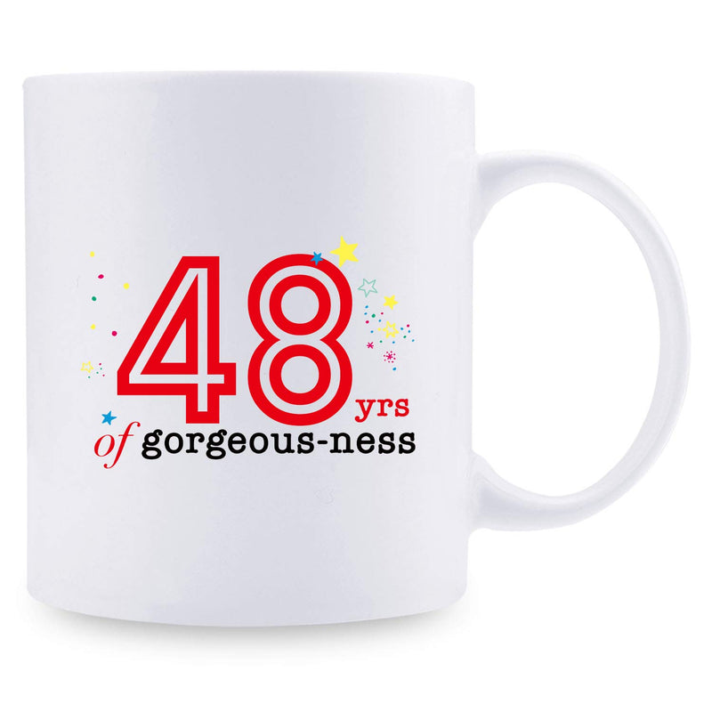 48th Birthday Gifts for Women - 1971 Birthday Gifts for Women, 48 Years Old Birthday Gifts Coffee Mug for Mom, Wife, Friend, Sister, Her, Colleague, Coworker - 11oz
