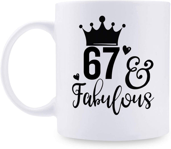 67th Birthday Gifts for Men - 1952 Birthday Gifts for Men, 67 Years Old Birthday Gifts Coffee Mug for Dad, Husband, Friend, Brother, Him, Colleague, Coworker - 11oz
