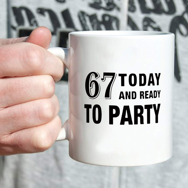 67th Birthday Gifts for Men - 1952 Birthday Gifts for Men, 67 Years Old Birthday Gifts Coffee Mug for Dad, Husband, Friend, Brother, Him, Colleague, Coworker - 11oz