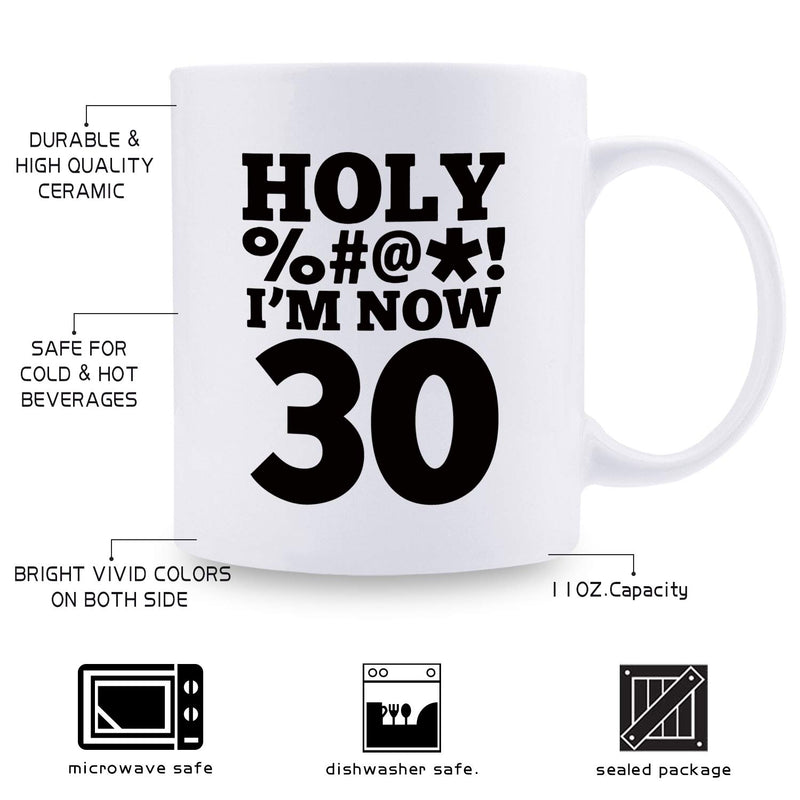 30th Birthday Gifts for Men - 1989 Birthday Gifts for Men, 30 Years Old Birthday Gifts Coffee Mug for Dad, Husband, Friend, Brother, Him, Colleague, Coworker, HOLY MUG - 11oz