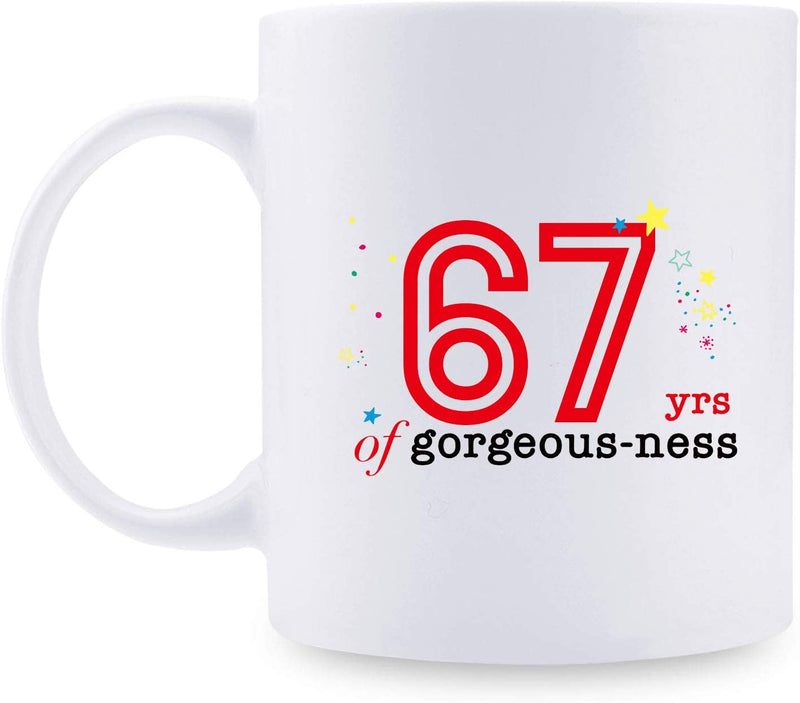 67th Birthday Gifts for Women - 1952 Birthday Gifts for Women, 67 Years Old Birthday Gifts Coffee Mug for Mom, Wife, Friend, Sister, Her, Colleague, Coworker - 11oz
