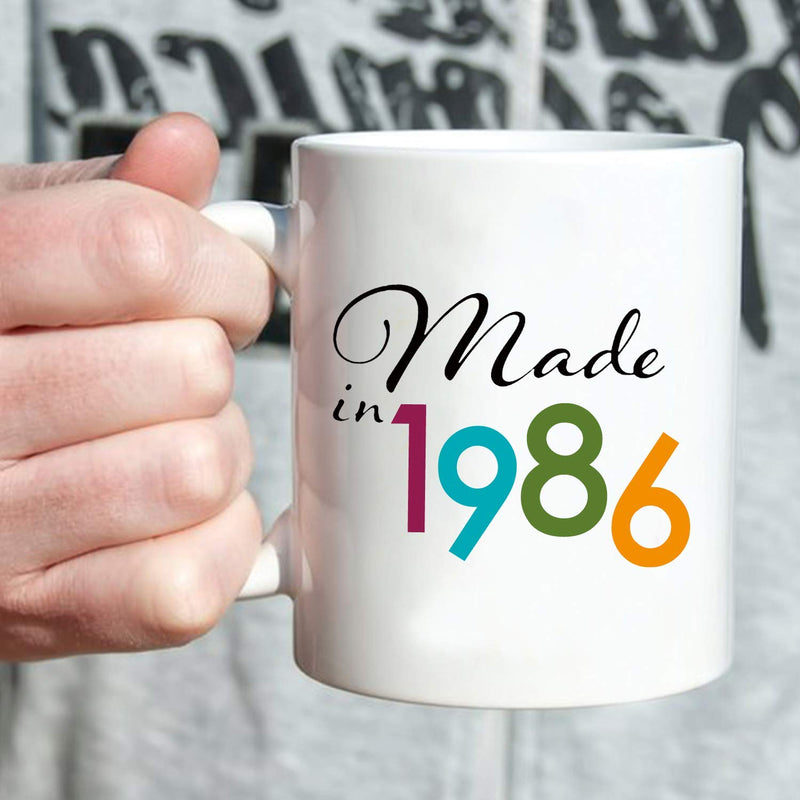 33rd Birthday Gifts for Men - 1986 Birthday Gifts for Men, 33 Years Old Birthday Gifts Coffee Mug for Dad, Husband, Friend, Brother, Him, Colleague, Coworker - 11oz
