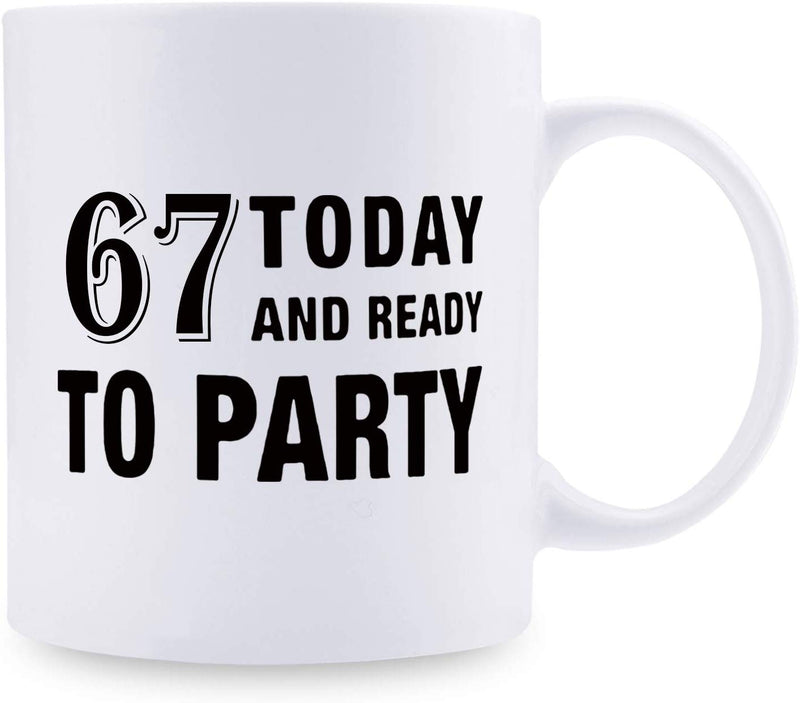 67th Birthday Gifts for Men - 1952 Birthday Gifts for Men, 67 Years Old Birthday Gifts Coffee Mug for Dad, Husband, Friend, Brother, Him, Colleague, Coworker - 11oz