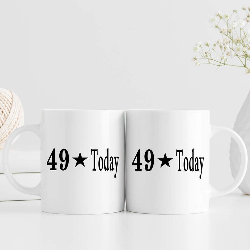 49th Birthday Gifts for Women - 1970 Birthday Gifts for Women, 49 Years Old Birthday Gifts Coffee Mug for Mom, Wife, Friend, Sister, Her, Colleague, Coworker - 11oz
