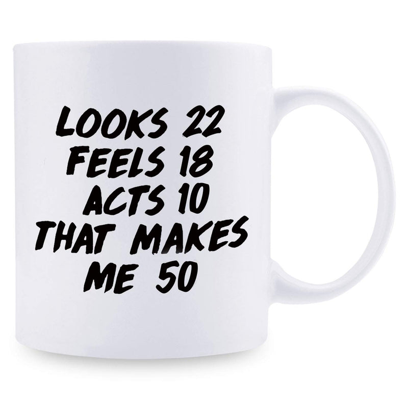 50th Birthday Gifts for Women - 1969 Birthday Gifts for Women, 50 Years Old Birthday Gifts Coffee Mug for Mom, Wife, Friend, Sister, Her, Colleague, Coworker - 11oz