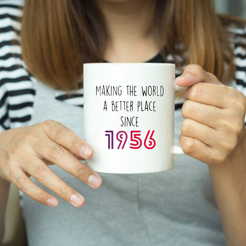 63rd Birthday Gifts for Women - 1956 Birthday Gifts for Women, 63 Years Old Birthday Gifts Coffee Mug for Mom, Wife, Friend, Sister, Her, Colleague, Coworker - 11oz