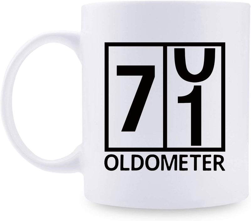 71st Birthday Gifts for Men - 1948 Birthday Gifts for Men, 71 Years Old Birthday Gifts Coffee Mug for Dad, Husband, Friend, Brother, Him, Colleague, Coworker, Oldometer Mug - 11oz