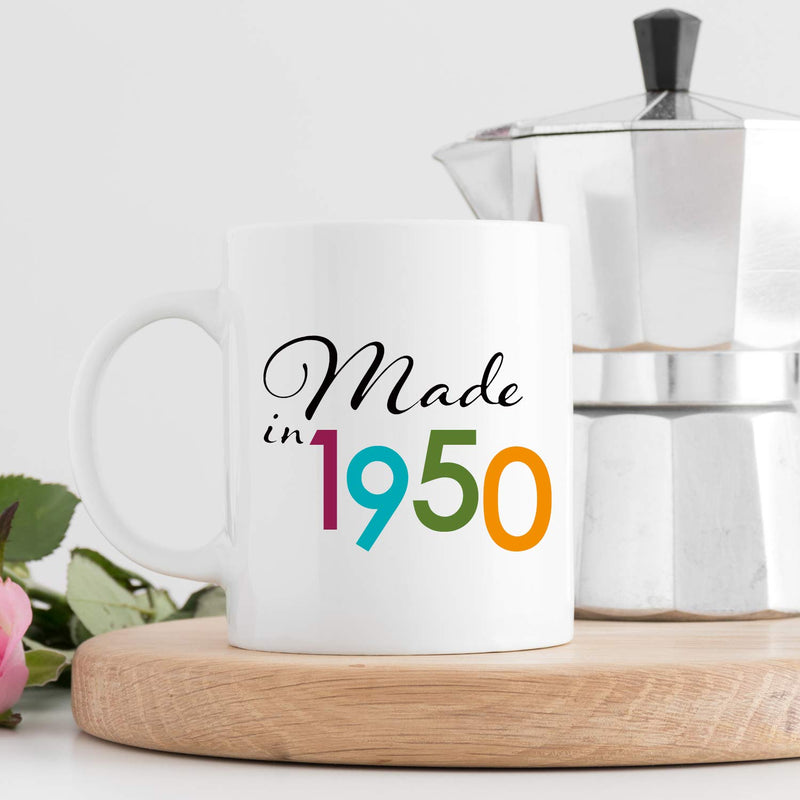 69th Birthday Gifts for Men - 1950 Birthday Gifts for Men, 69 Years Old Birthday Gifts Coffee Mug for Dad, Husband, Friend, Brother, Him, Colleague, Coworker - 11oz