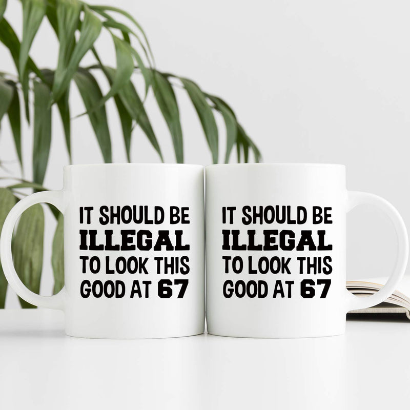 67th Birthday Gifts for Women - 1952 Birthday Gifts for Women, 67 Years Old Birthday Gifts Coffee Mug for Mom, Wife, Friend, Sister, Her, Colleague, Coworker - 11oz
