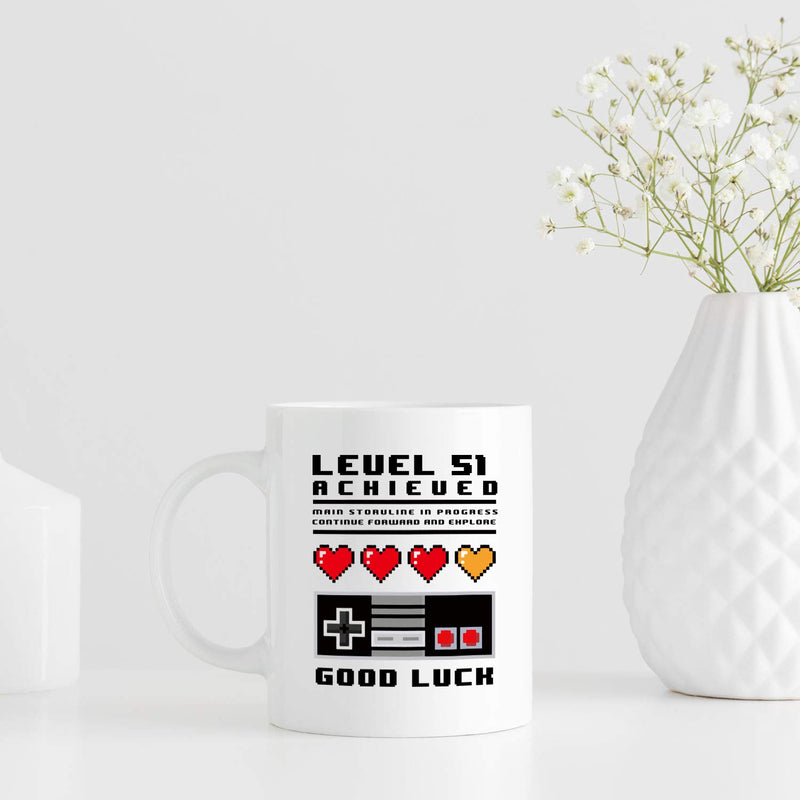 51st Birthday Gifts for Men - 1968 Birthday Gifts for Men, 51 Years Old Birthday Gifts Coffee Mug for Dad, Husband, Friend, Brother, Him, Colleague, Coworker, good luck - 11oz