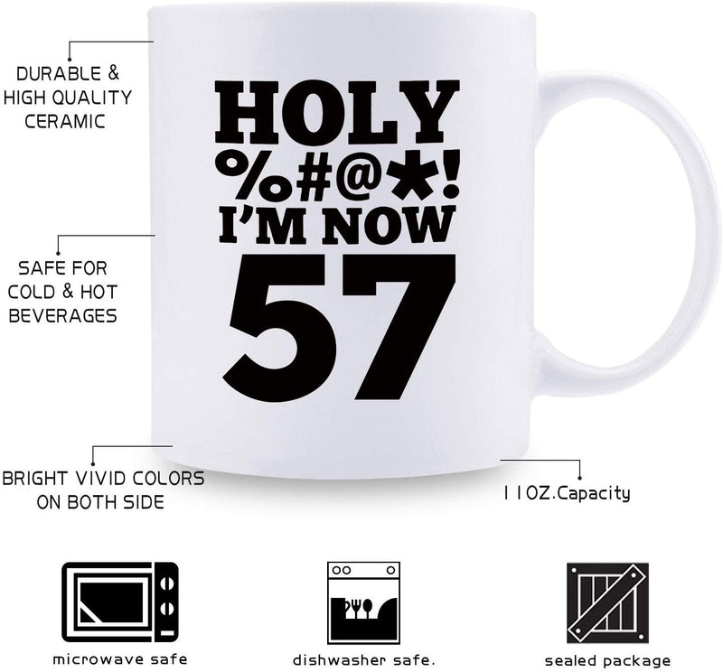 57th Birthday Gifts for Men - 1962 Birthday Gifts for Men, 57 Years Old Birthday Gifts Coffee Mug for Dad, Husband, Friend, Brother, Him, Colleague, Coworker, HOLY MUG - 11oz