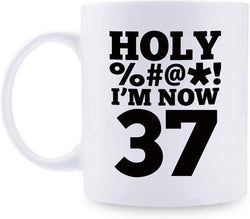 37th Birthday Gifts for Men - 1982 Birthday Gifts for Men, 37 Years Old Birthday Gifts Coffee Mug for Dad, Husband, Friend, Brother, Him, Colleague, Coworker, HOLY MUG - 11oz