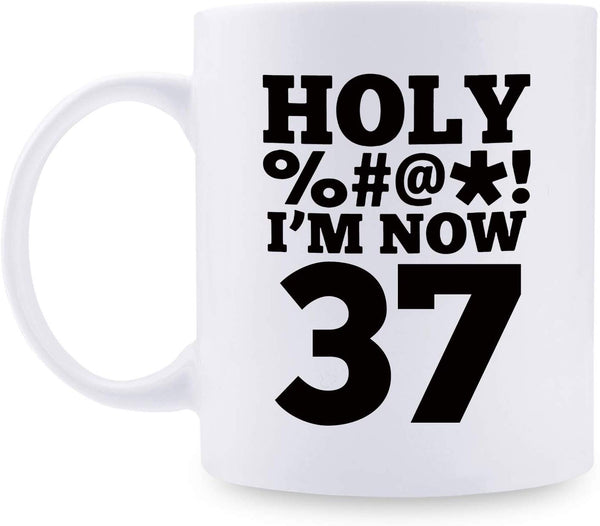 37th Birthday Gifts for Men - 1982 Birthday Gifts for Men, 37 Years Old Birthday Gifts Coffee Mug for Dad, Husband, Friend, Brother, Him, Colleague, Coworker, HOLY MUG - 11oz