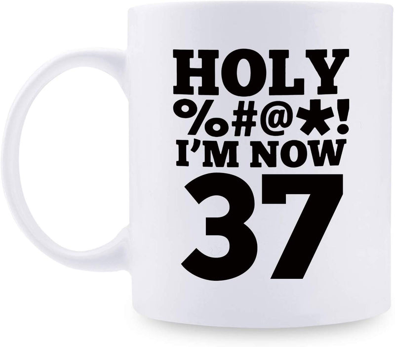 37th Birthday Gifts for Men - 1982 Birthday Gifts for Men, 37 Years Old Birthday Gifts Coffee Mug for Dad, Husband, Friend, Brother, Him, Colleague, Coworker, HOLY MUG - 11oz
