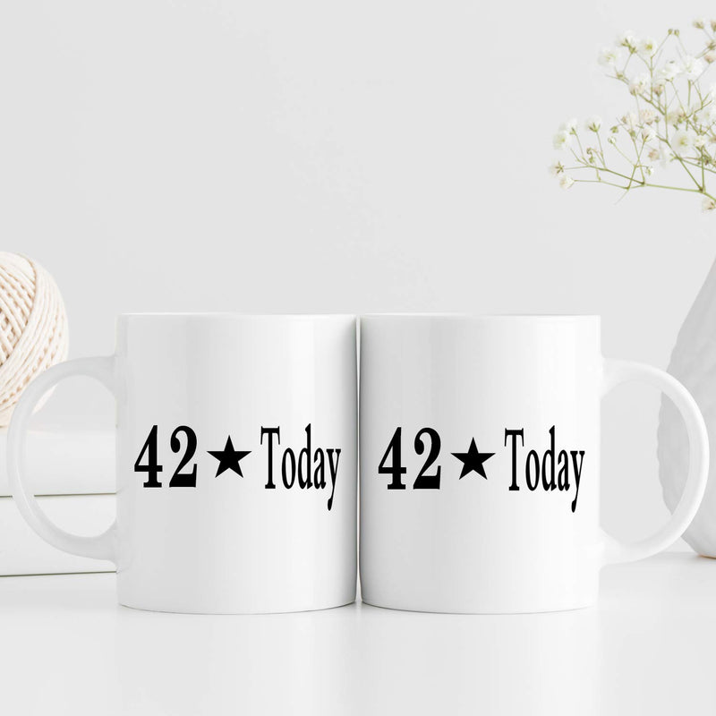 42nd Birthday Gifts for Men - 1977 Birthday Gifts for Men, 42 Years Old Birthday Gifts Coffee Mug for Dad, Husband, Friend, Brother, Him, Colleague, Coworker - 11oz