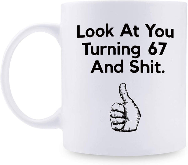 67th Birthday Gifts for Women - 1952 Birthday Gifts for Women, 67 Years Old Birthday Gifts Coffee Mug for Mom, Wife, Friend, Sister, Her, Colleague, Coworker - 11oz