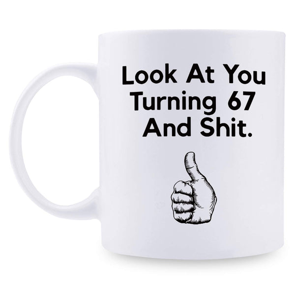 67th Birthday Gifts for Men - 1952 Birthday Gifts for Men, 67 Years Old Birthday Gifts Coffee Mug for Dad, Husband, Friend, Brother, Him, Colleague, Coworker - 11oz