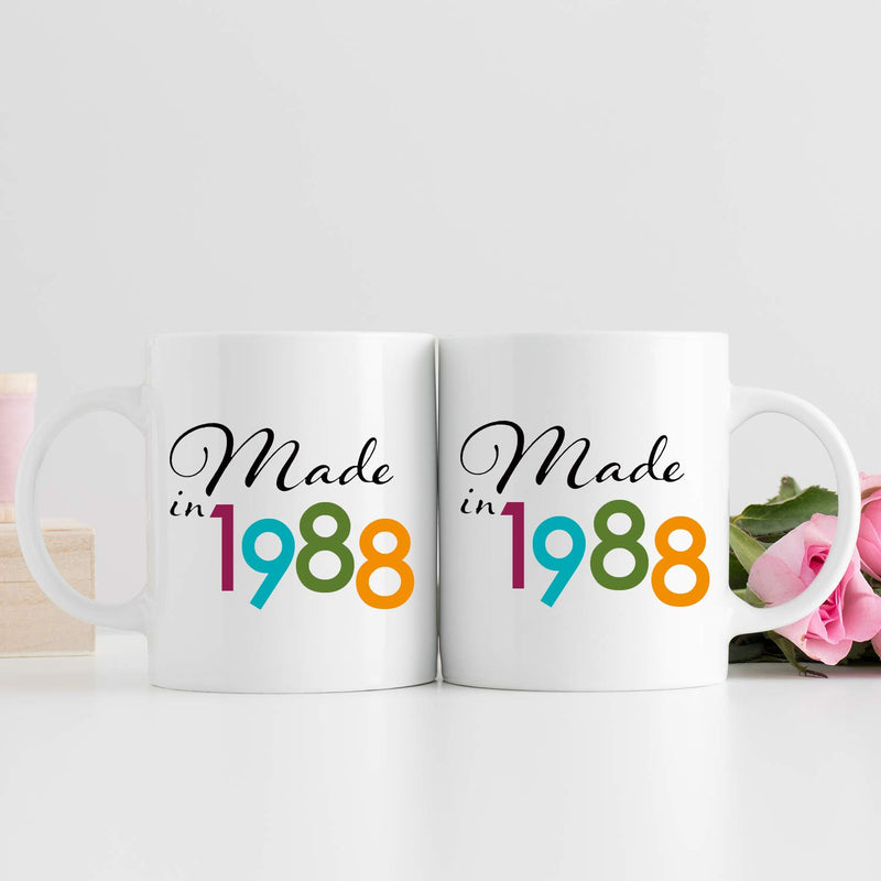 31st Birthday Gifts for Men - 1988 Birthday Gifts for Men, 31 Years Old Birthday Gifts Coffee Mug for Dad, Husband, Friend, Brother, Him, Colleague, Coworker - 11oz