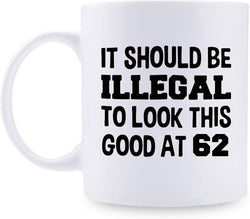 62nd Birthday Gifts for Women - 1957 Birthday Gifts for Women, 62 Years Old Birthday Gifts Coffee Mug for Mom, Wife, Friend, Sister, Her, Colleague, Coworker - 11oz