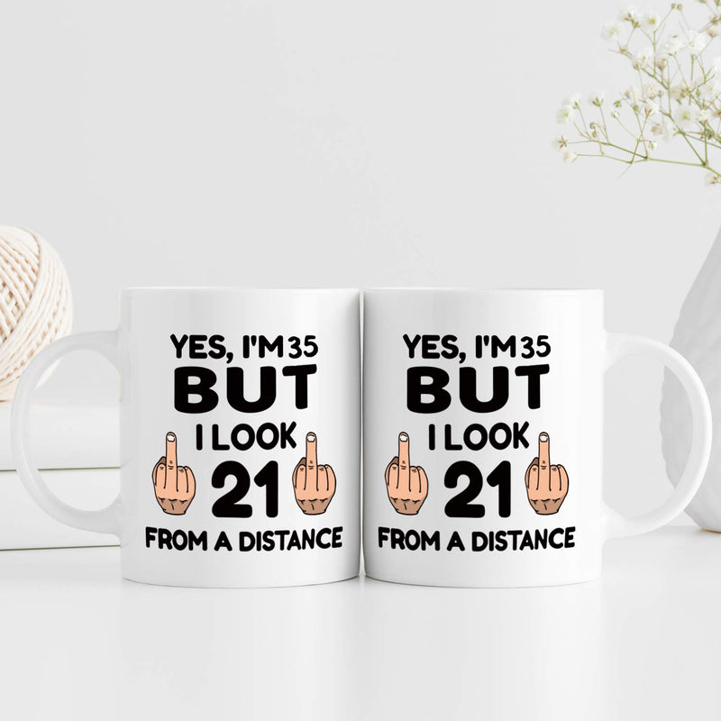 35th Birthday Gifts for Women - 1984 Birthday Gifts for Women, 35 Years Old Birthday Gifts Coffee Mug for Mom, Wife, Friend, Sister, Her, Colleague, Coworker - 11oz