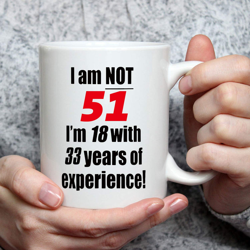 51st Birthday Gifts for Women - 1968 Birthday Gifts for Women, 51 Years Old Birthday Gifts Coffee Mug for Mom, Wife, Friend, Sister, Her, Colleague, Coworker - 11oz