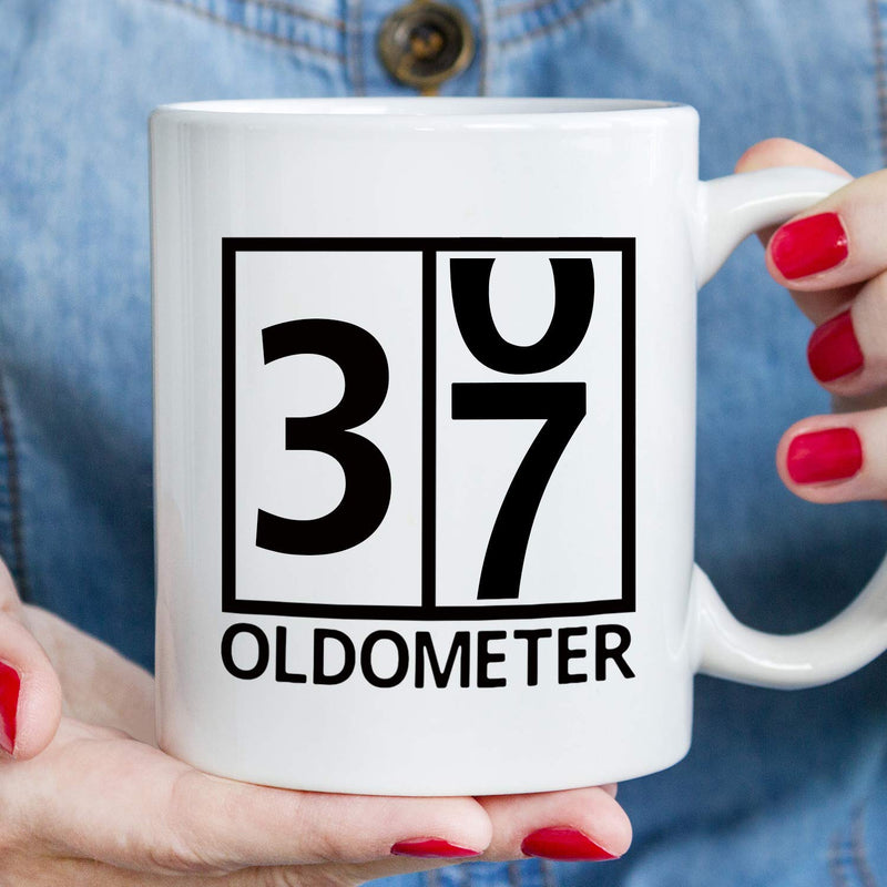 37th Birthday Gifts for Women - 1982 Birthday Gifts for Women, 37 Years Old Birthday Gifts Coffee Mug for Mom, Wife, Friend, Sister, Her, Colleague, Coworke, Oldometer Mug - 11oz