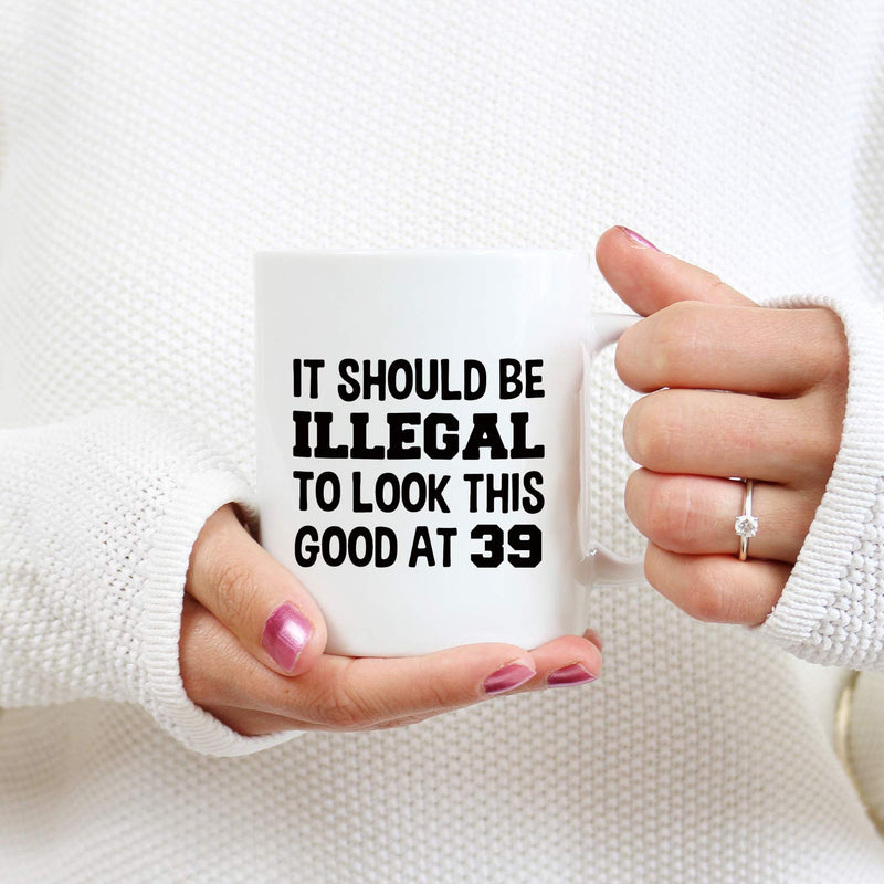 39th Birthday Gifts for Women - 1980 Birthday Gifts for Women, 39 Years Old Birthday Gifts Coffee Mug for Mom, Wife, Friend, Sister, Her, Colleague, Coworker - 11oz