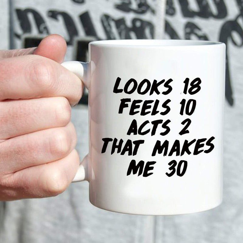30th Birthday Gifts for Men - 1989 Birthday Gifts for Men, 30 Years Old Birthday Gifts Coffee Mug for Dad, Husband, Friend, Brother, Him, Colleague, Coworker - 11oz