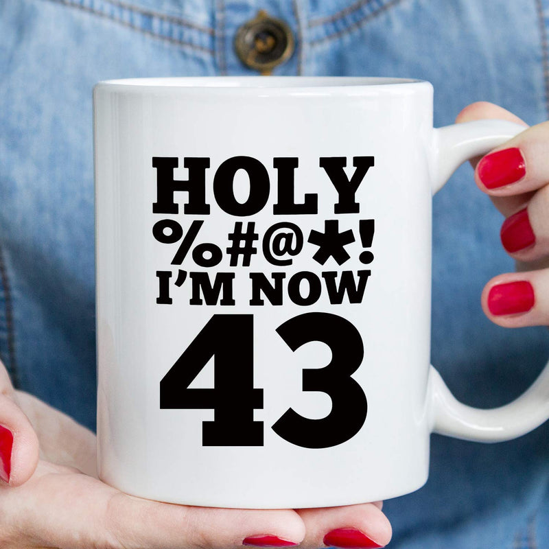 43rd Birthday Gifts for Women - 1976 Birthday Gifts for Women, 43 Years Old Birthday Gifts Coffee Mug for Mom, Wife, Friend, Sister, Her, Colleague, Coworker, HOLY MUG - 11oz