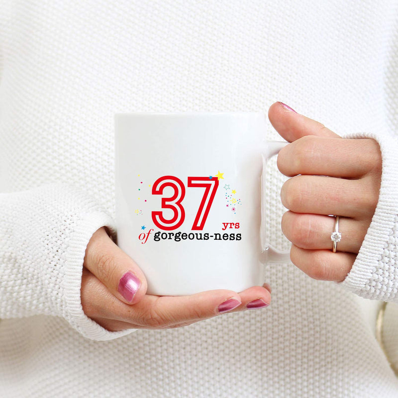37th Birthday Gifts for Women - 1982 Birthday Gifts for Women, 37 Years Old Birthday Gifts Coffee Mug for Mom, Wife, Friend, Sister, Her, Colleague, Coworker - 11oz