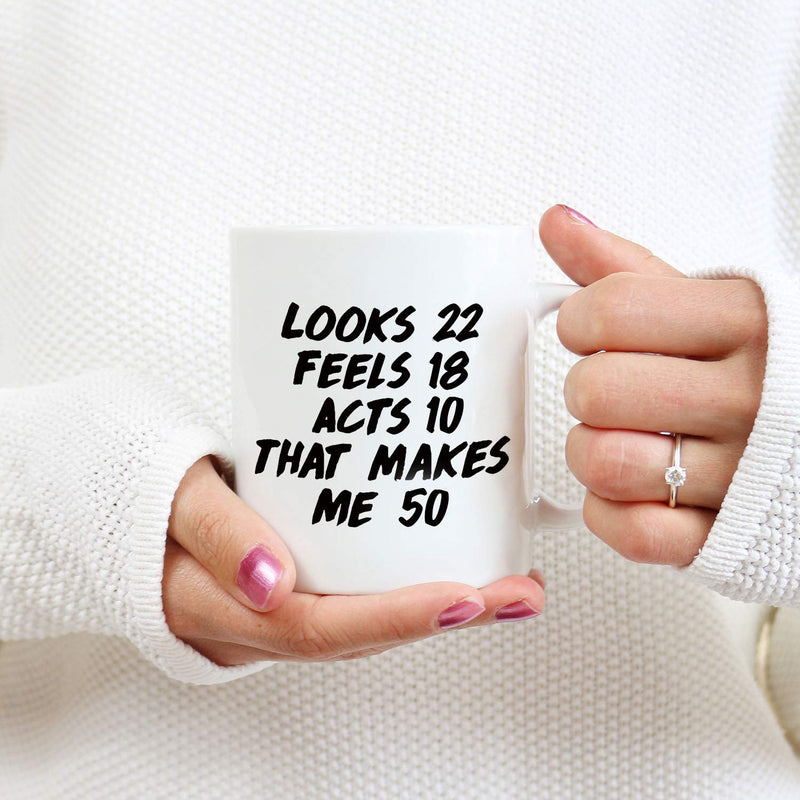50th Birthday Gifts for Women - 1969 Birthday Gifts for Women, 50 Years Old Birthday Gifts Coffee Mug for Mom, Wife, Friend, Sister, Her, Colleague, Coworker - 11oz