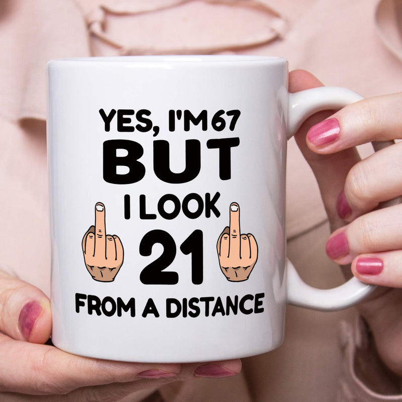 67th Birthday Gifts for Women - 1952 Birthday Gifts for Women, 67 Years Old Birthday Gifts Coffee Mug for Mom, Wife, Friend, Sister, Her, Colleague, Coworker - 11oz