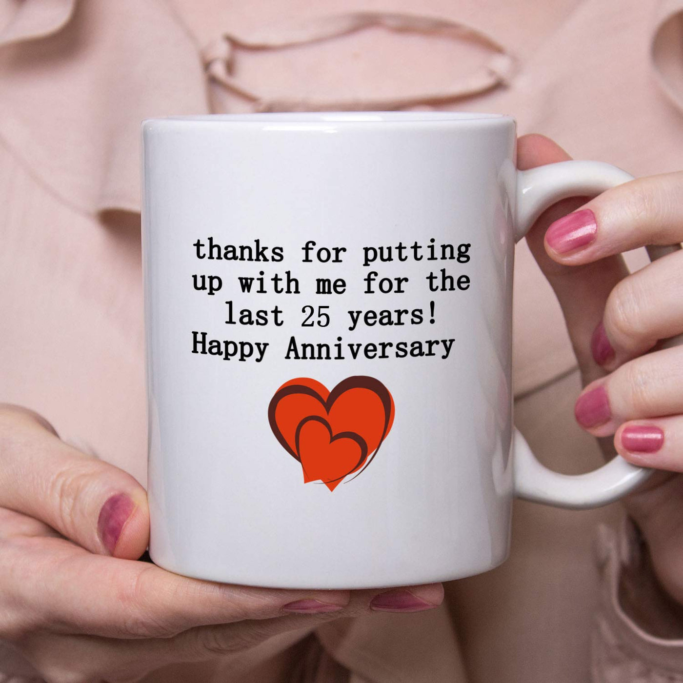 18 oz personalized coffee mugs 18 Years - Personalized 18 Year Anniversary gift For Husband or Wife - Custom Mug