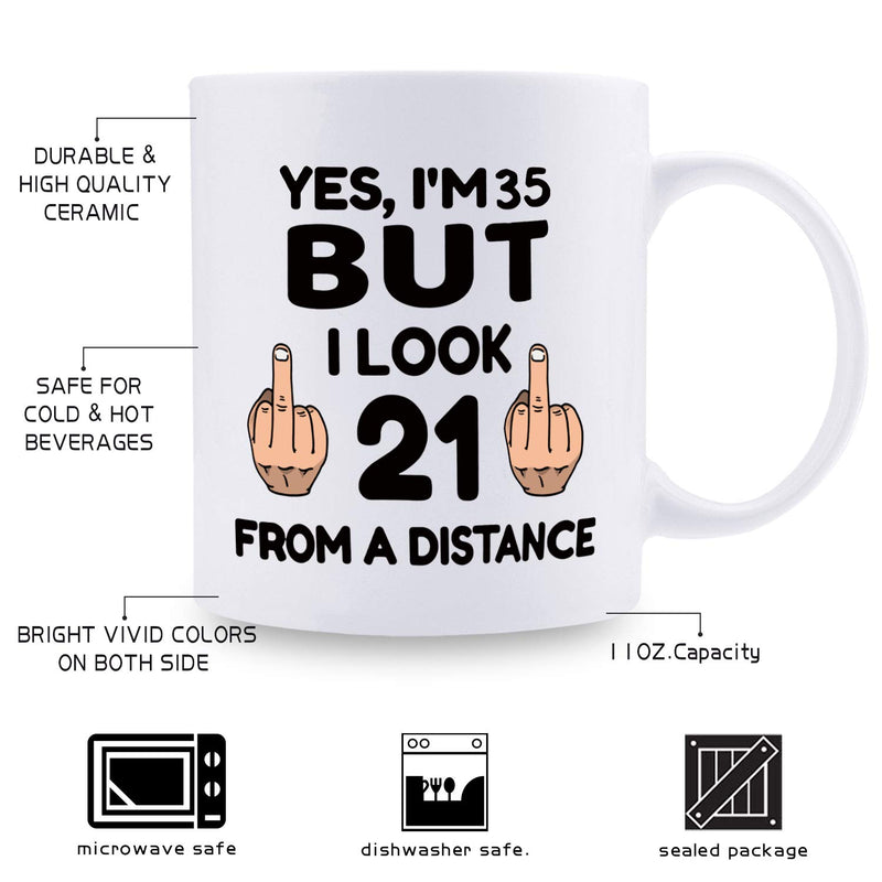 35th Birthday Gifts for Women - 1984 Birthday Gifts for Women, 35 Years Old Birthday Gifts Coffee Mug for Mom, Wife, Friend, Sister, Her, Colleague, Coworker - 11oz