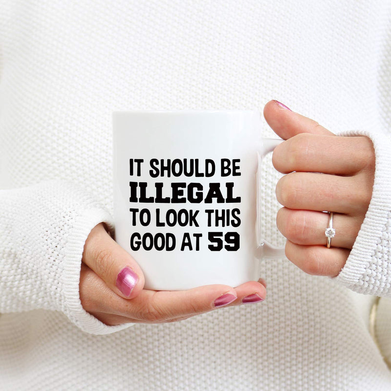 59th Birthday Gifts for Women - 1960 Birthday Gifts for Women, 59 Years Old Birthday Gifts Coffee Mug for Mom, Wife, Friend, Sister, Her, Colleague, Coworker - 11oz