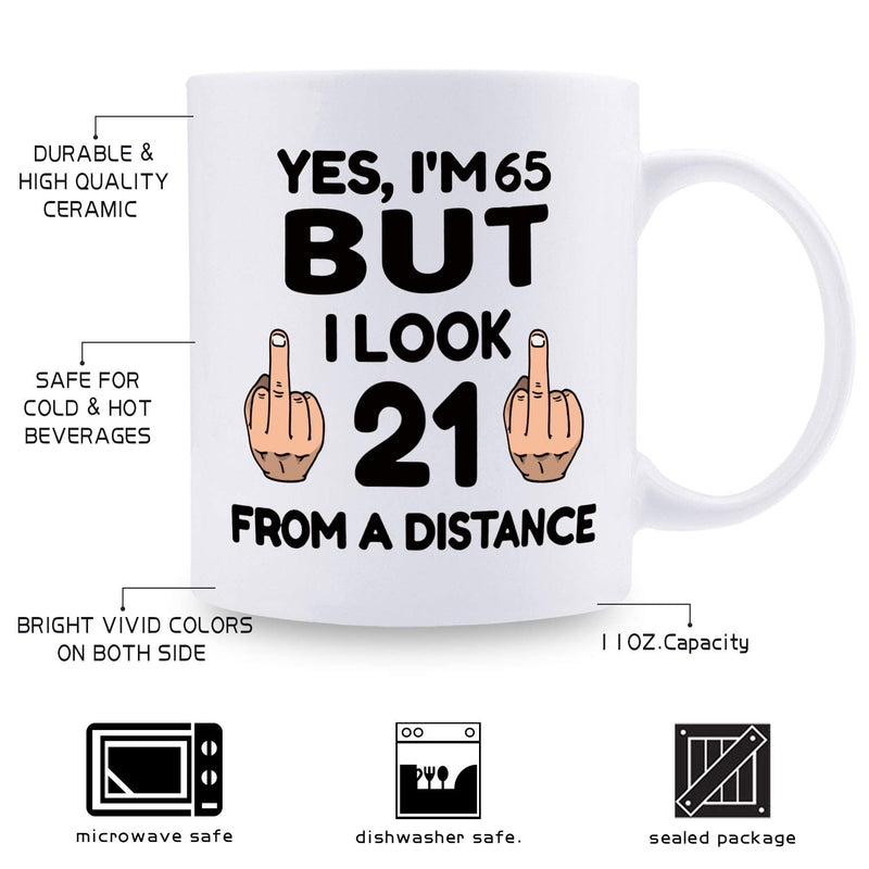 65th Birthday Gifts For Men - 1954 Birthday Gifts for Men,65 Years Old Birthday Gifts Coffee Mug for Dad, Husband, Friend, Brother, Him, Colleague, Coworker - 11oz