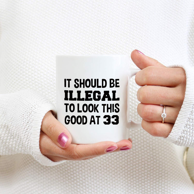 33rd Birthday Gifts for Women - 1986 Birthday Gifts for Women, 33 Years Old Birthday Gifts Coffee Mug for Mom, Wife, Friend, Sister, Her, Colleague, Coworker - 11oz